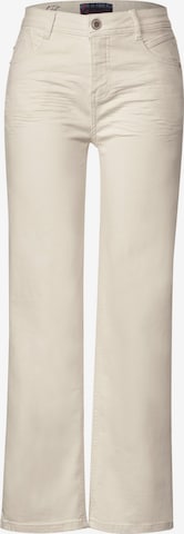 STREET ONE Wide leg Jeans i beige: framsida