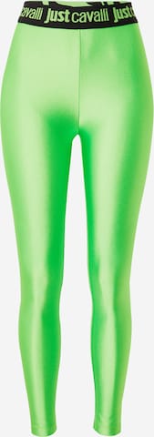 Skinny Leggings Just Cavalli en vert : devant