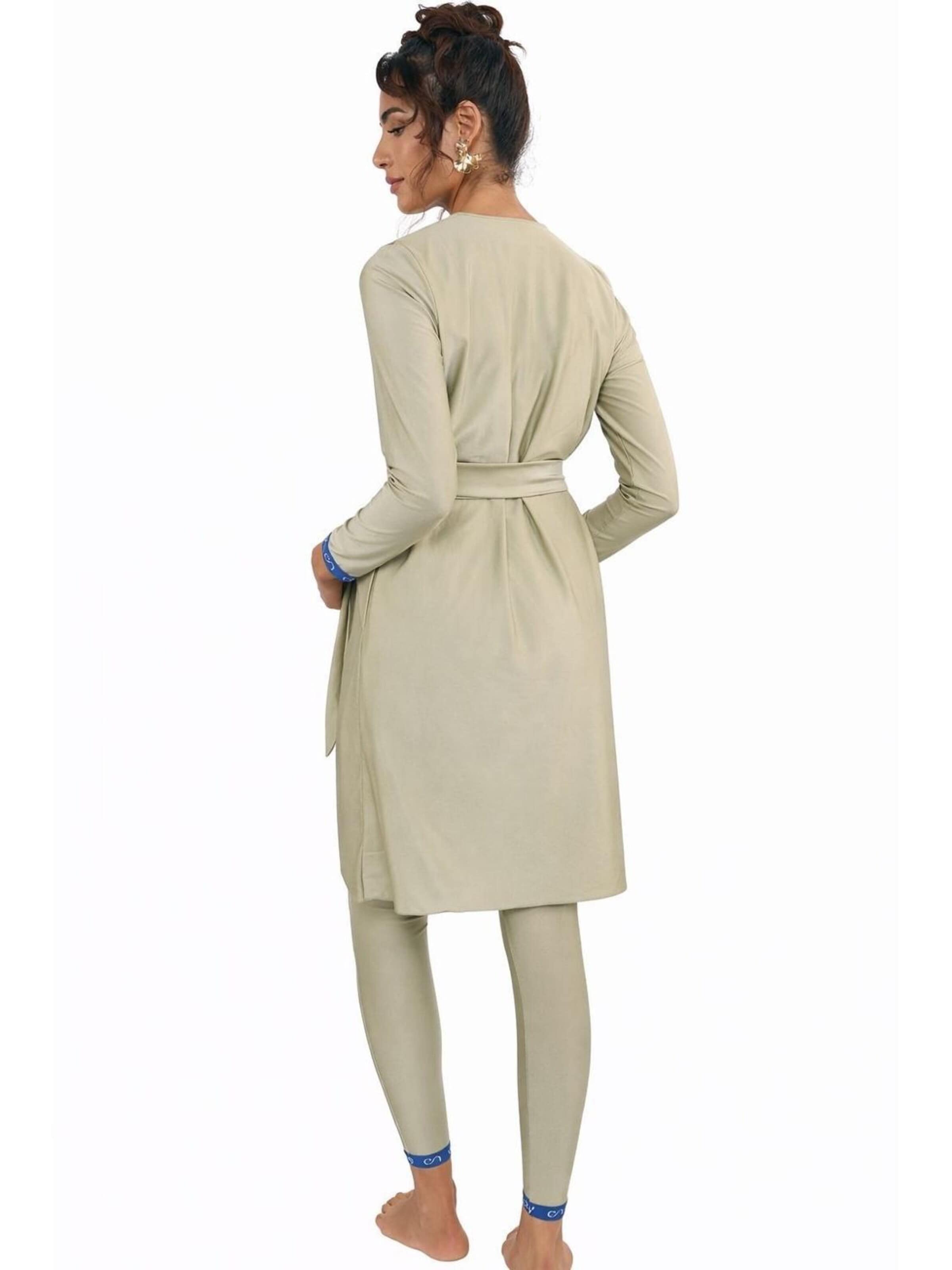 Chay High neck Badpakjurk 'Chay Nis Elegance Champagne  Burkini - Swimset' in Beige