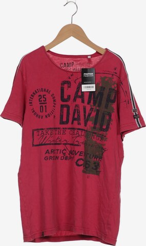 CAMP DAVID Shirt in M in Pink: front