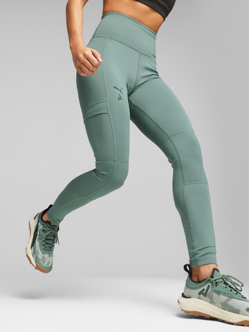 PUMA Skinny Sportbroek in Groen
