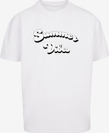 Merchcode Shirt 'Summer Vibes' in Wit: voorkant