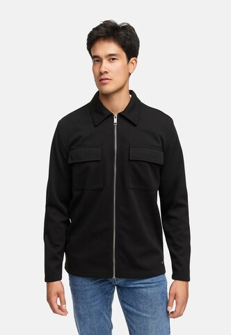 INDICODE JEANS Regular fit Zakelijk overhemd 'Nezzo' in Zwart