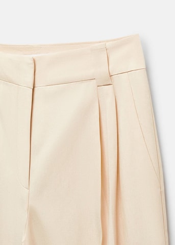 Loosefit Pantalon à plis 'Merida' MANGO en beige