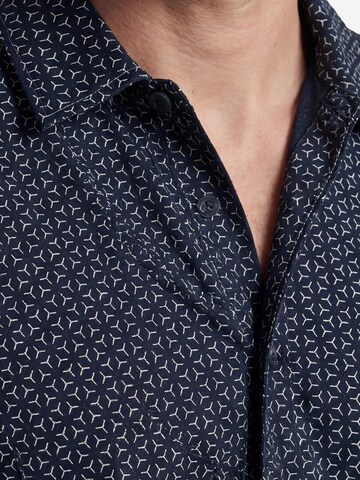 SEIDENSTICKER Pyjama lang 'Classic Web' in Blauw