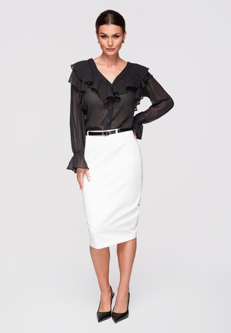 Ombre Blouse in Black