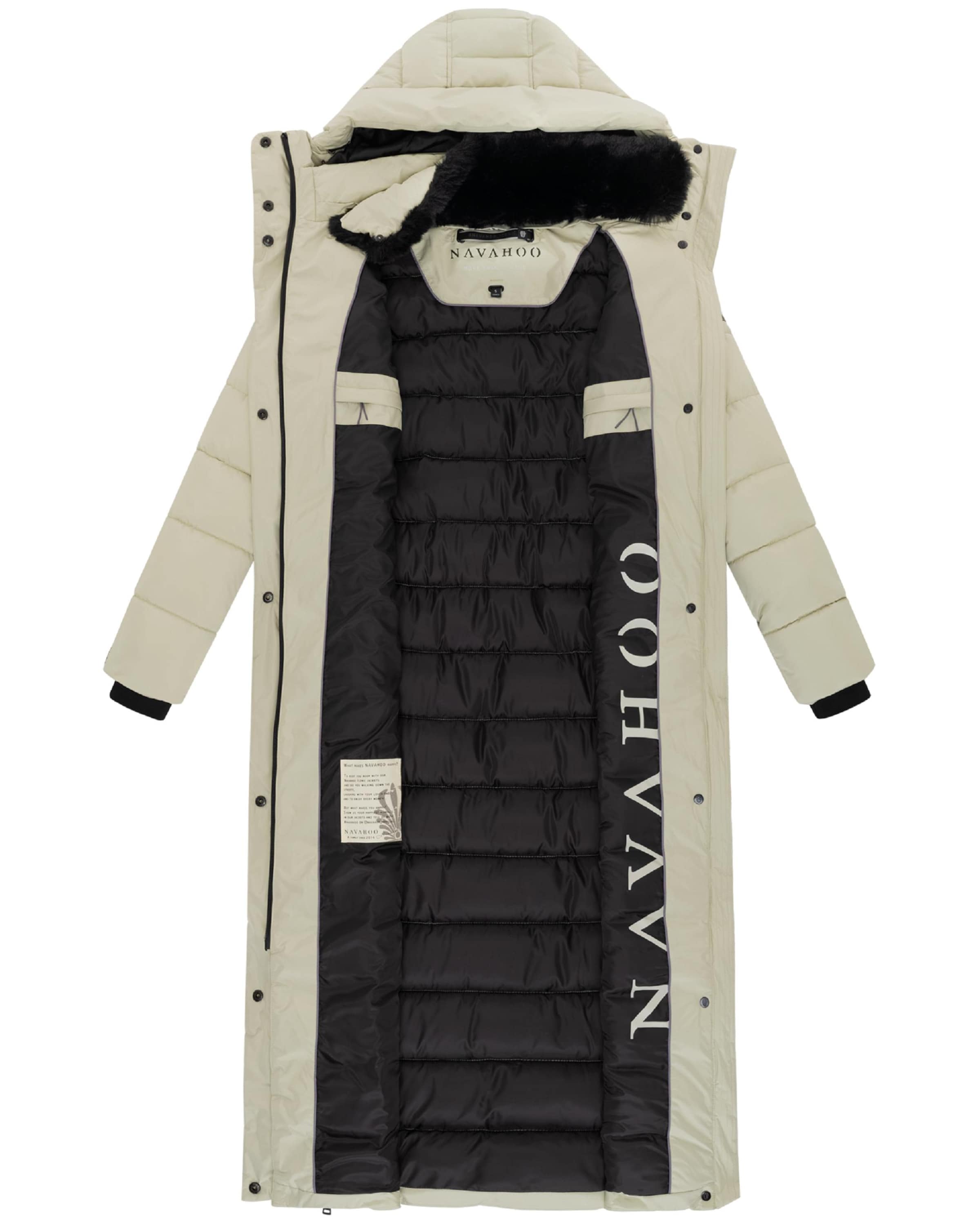 NAVAHOO Winter coat 'Das Teil XIV' in Grey