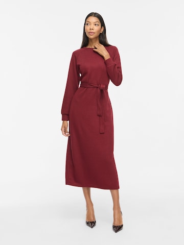 VILA Knit dress 'VIEMMY' in Red
