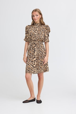 ICHI Kleid in Braun
