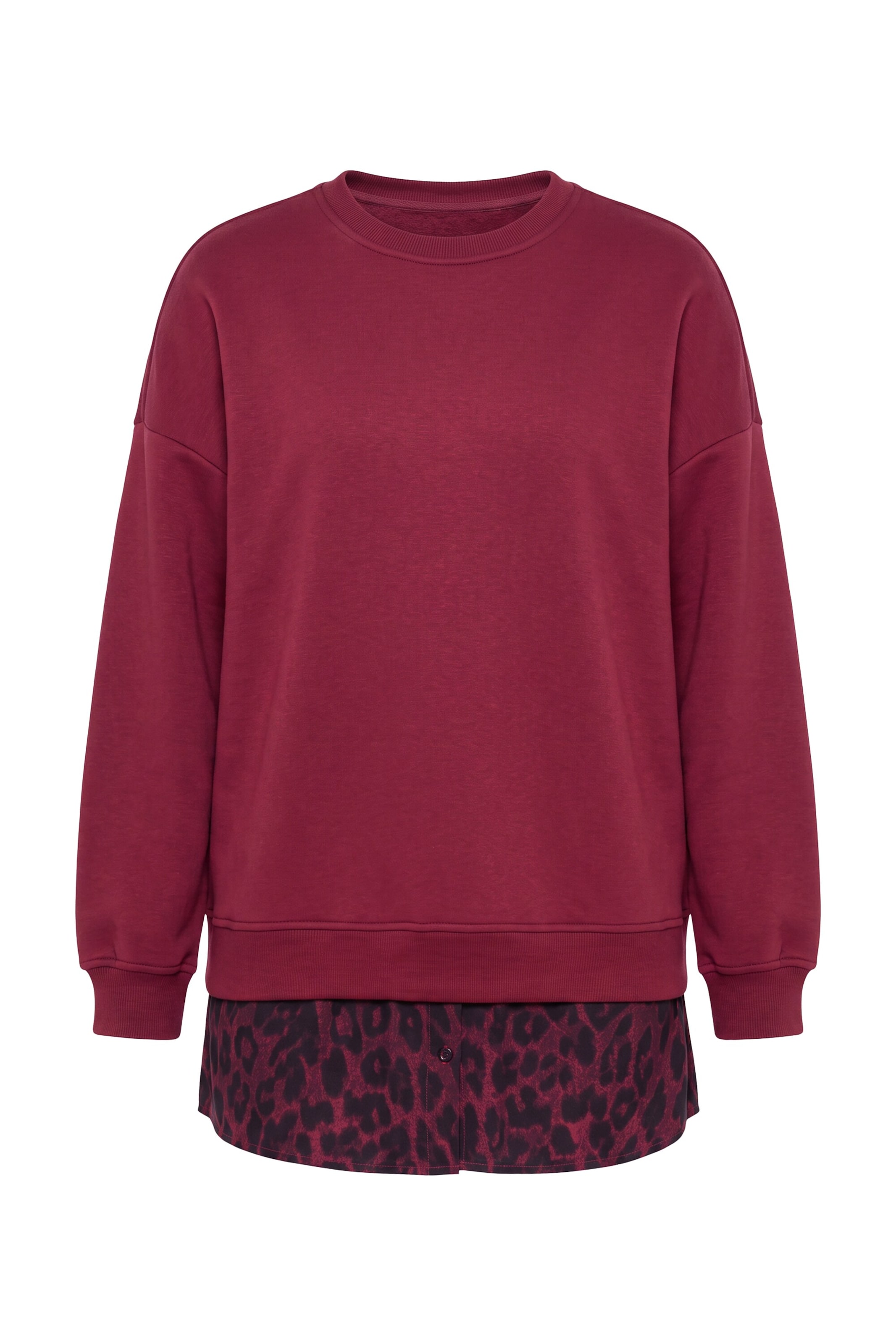 Studio Untold Sweatshirt in M-L in Wine red, Item view