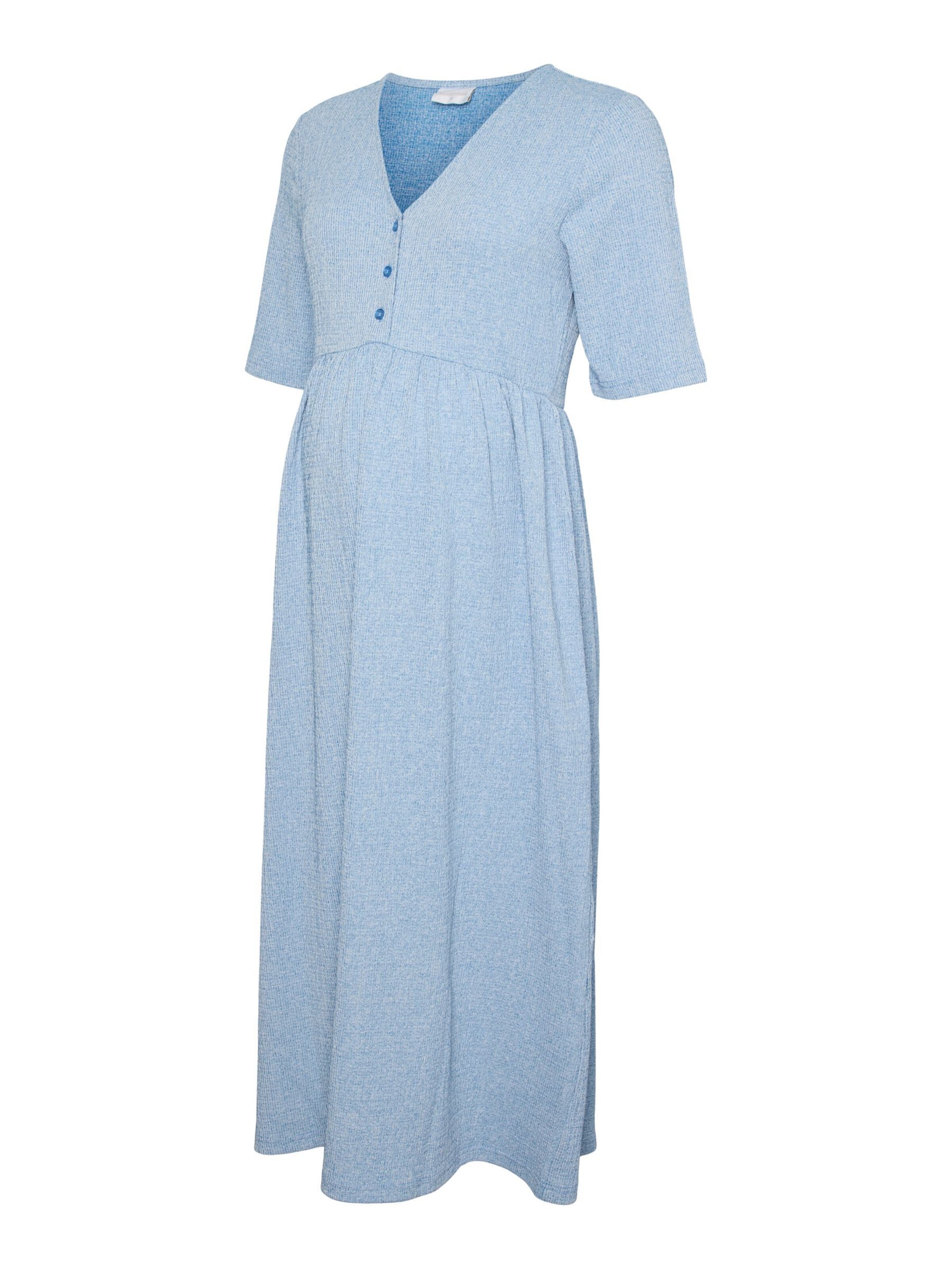 MAMALICIOUS Jurk 'MLJana' in Blauw: voorkant