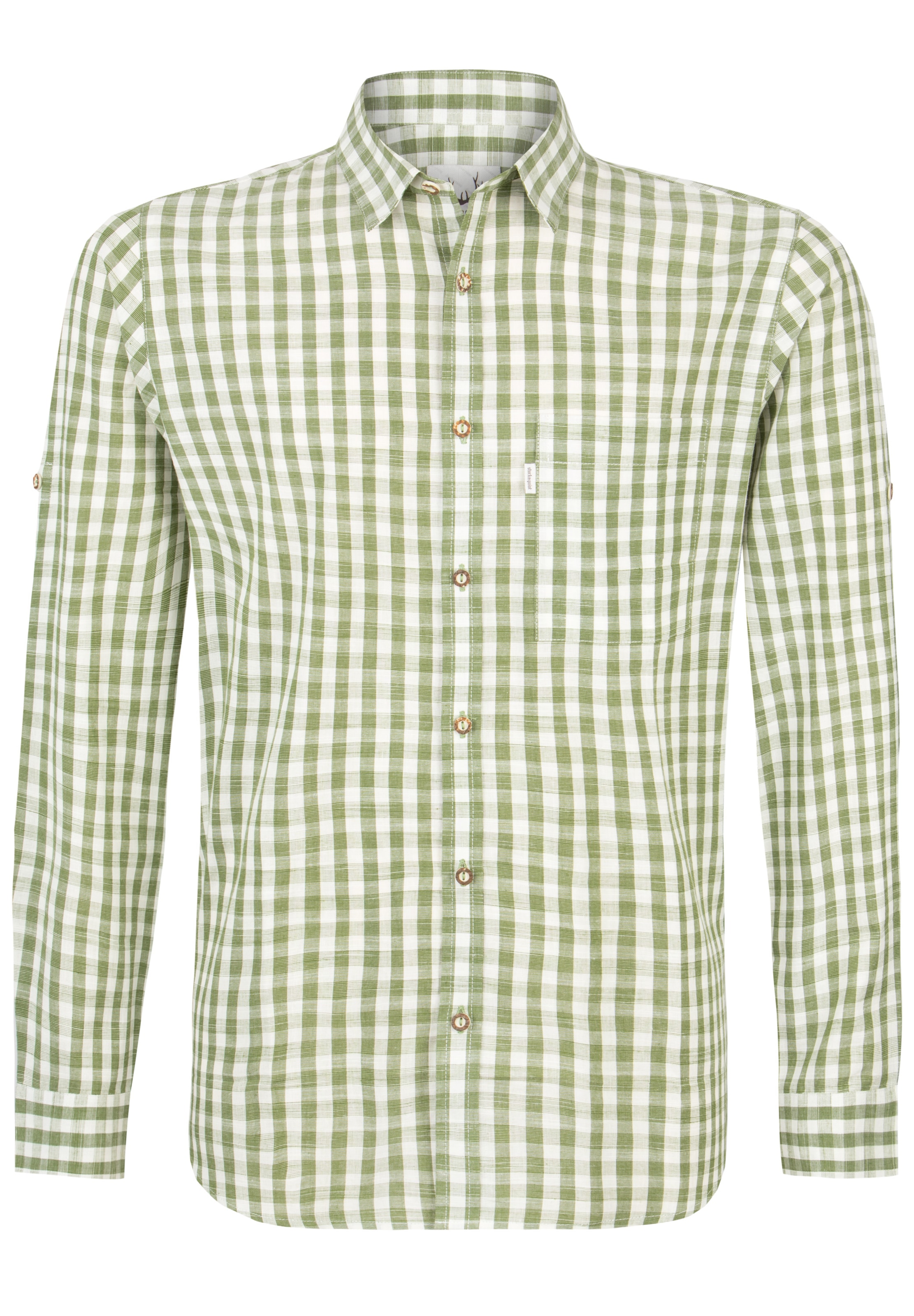 STOCKERPOINT Trachtenhemd 'Marco' in Grün: Vorderseite