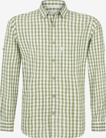 STOCKERPOINT Traditional button up shirt 'Marco' in Green: front