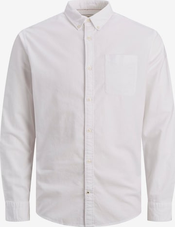 Jack & Jones Plus Skjorte 'Oxford' i hvid: forside