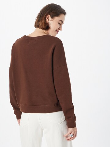 PIECES Sweatshirt 'Chilli' in Brown