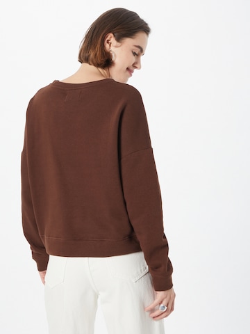 PIECES Sweatshirt 'Chilli' in Braun