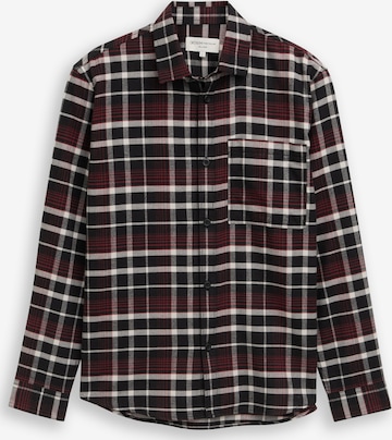 TOM TAILOR DENIM Overhemd in Zwart: voorkant