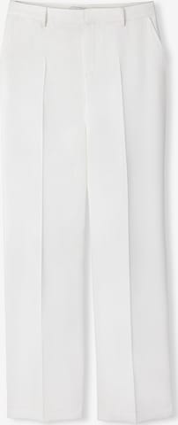 Ipekyol Regular Pleated Pants in White: front