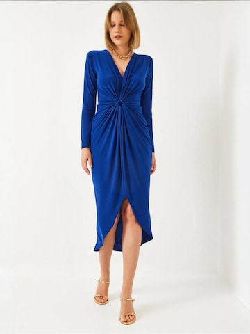 Bianco Lucci Kleid in Blau: Vorderseite