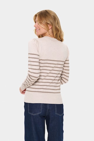 SAINT TROPEZ Pullover 'MilaSZ' in Beige