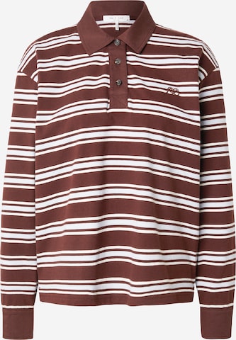 T-shirt rag & bone en marron : devant