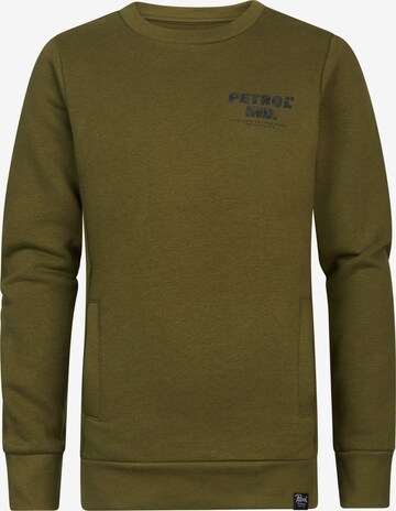 Petrol Industries Sweatshirt 'Hoffman Estates' in Green: front