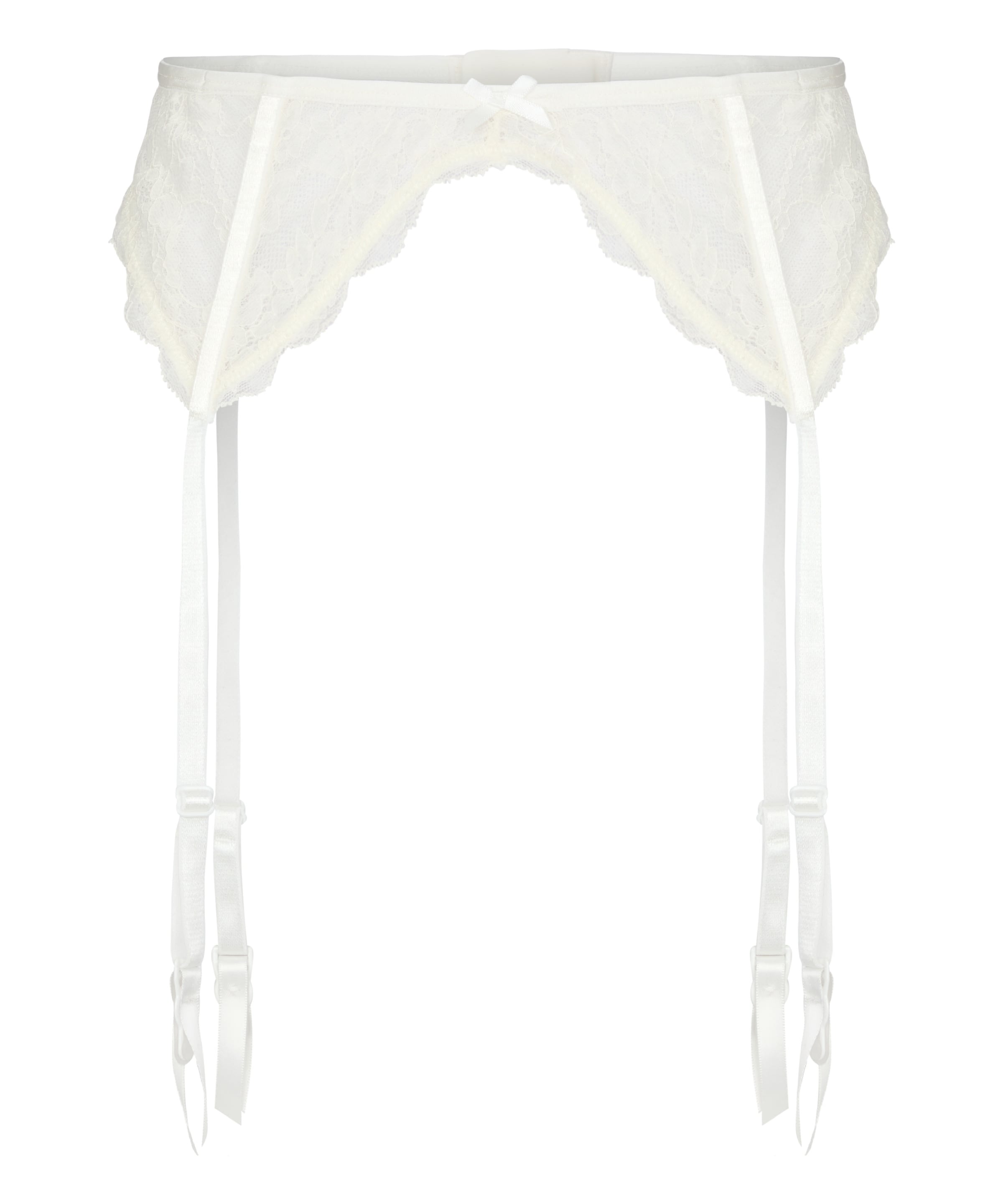 Hunkemöller Garters 'Suki' in White: front