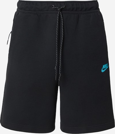 Nike Sportswear Housut 'TCH FLC' koossa 29-30 värissä vesi / musta, Tuotenäkymä