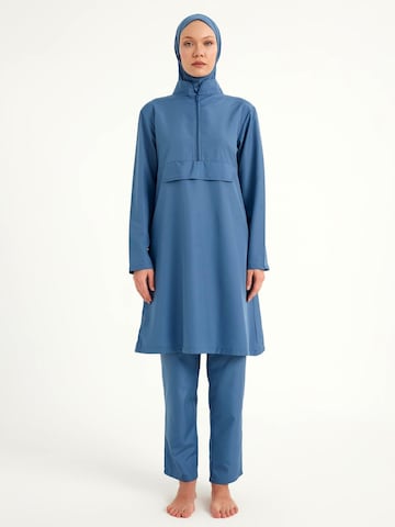 Col haut Maillot de bain 'Andalus by Marina A2503-6' Andalus by Marina en bleu : devant