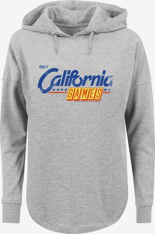 F4NT4STIC Sweatshirt 'Retro Gaming California GAMES LOGO' in Grey: front