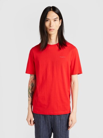 T-Shirt bugatti en rouge : devant