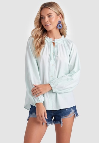IZIA - Blusa en azul: frente