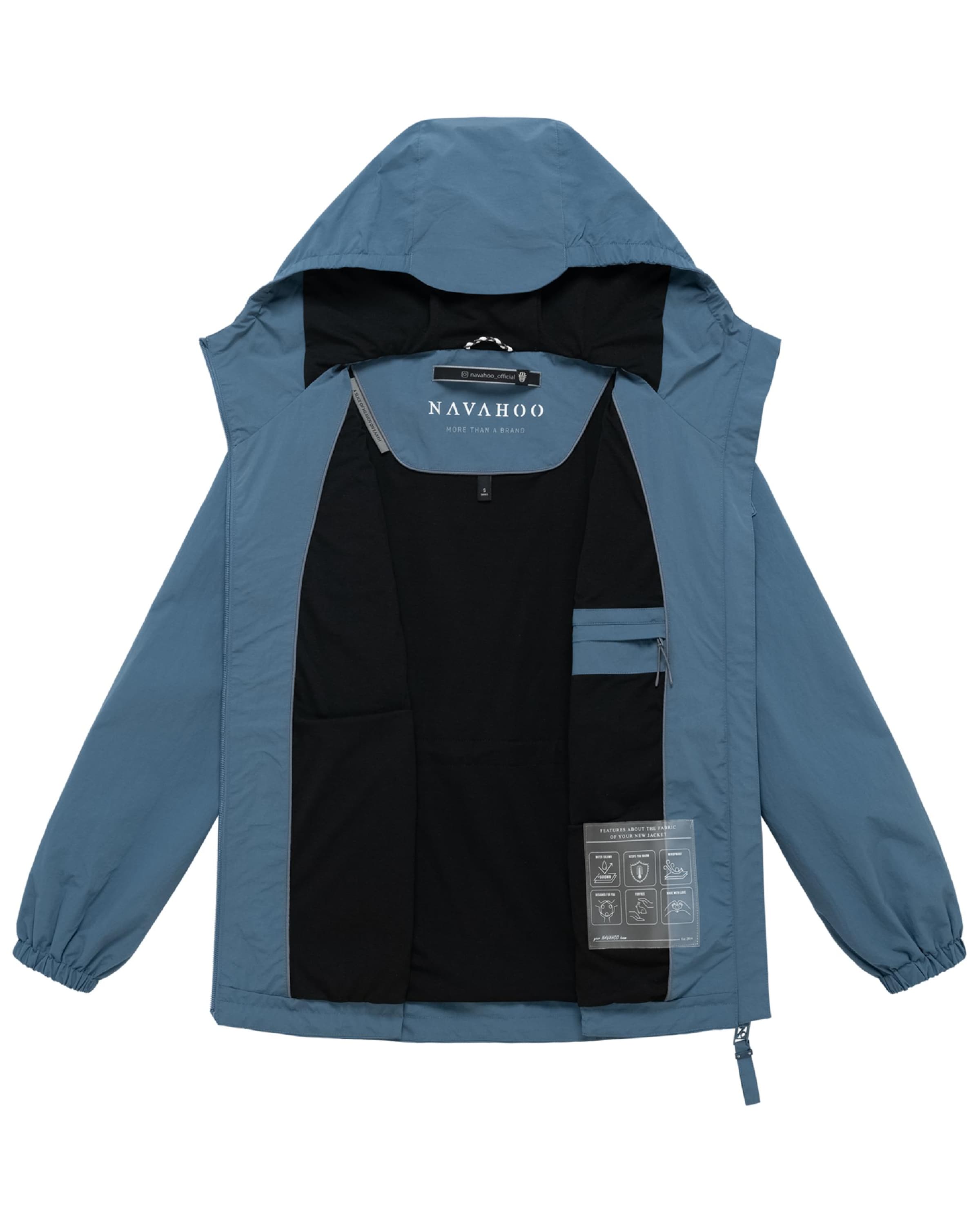 NAVAHOO Jacke 'Donnerwetter 14' in Blau