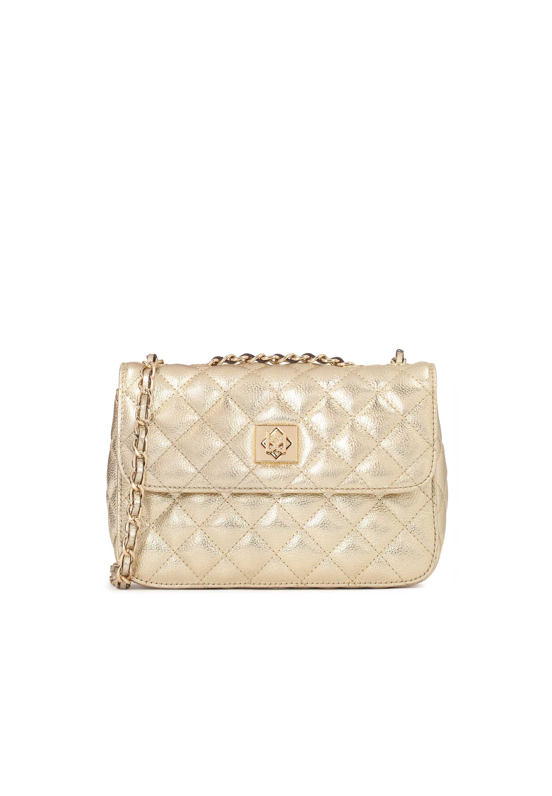 Kazar Shoulder Bag in Gold: front