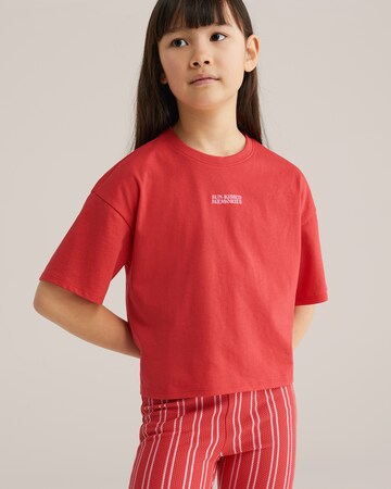 WE Fashion Футболка в Красный: спереди