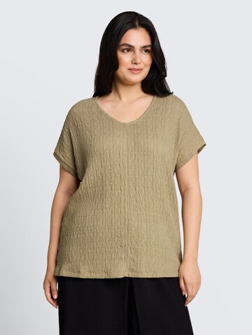 T-shirt Tom Tailor Women + en vert : devant