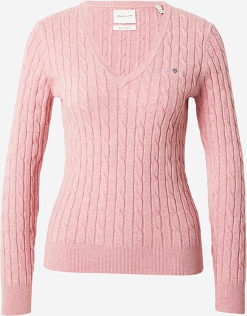 Pullover di GANT in rosa: frontale