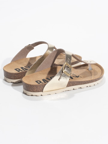 Bayton T-bar sandals 'Mercure' in Gold