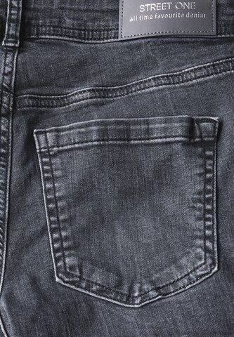 STREET ONE Slimfit Jeans in Grau