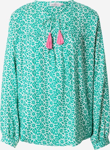 Zwillingsherz Blouse 'Irma' in Groen: voorkant