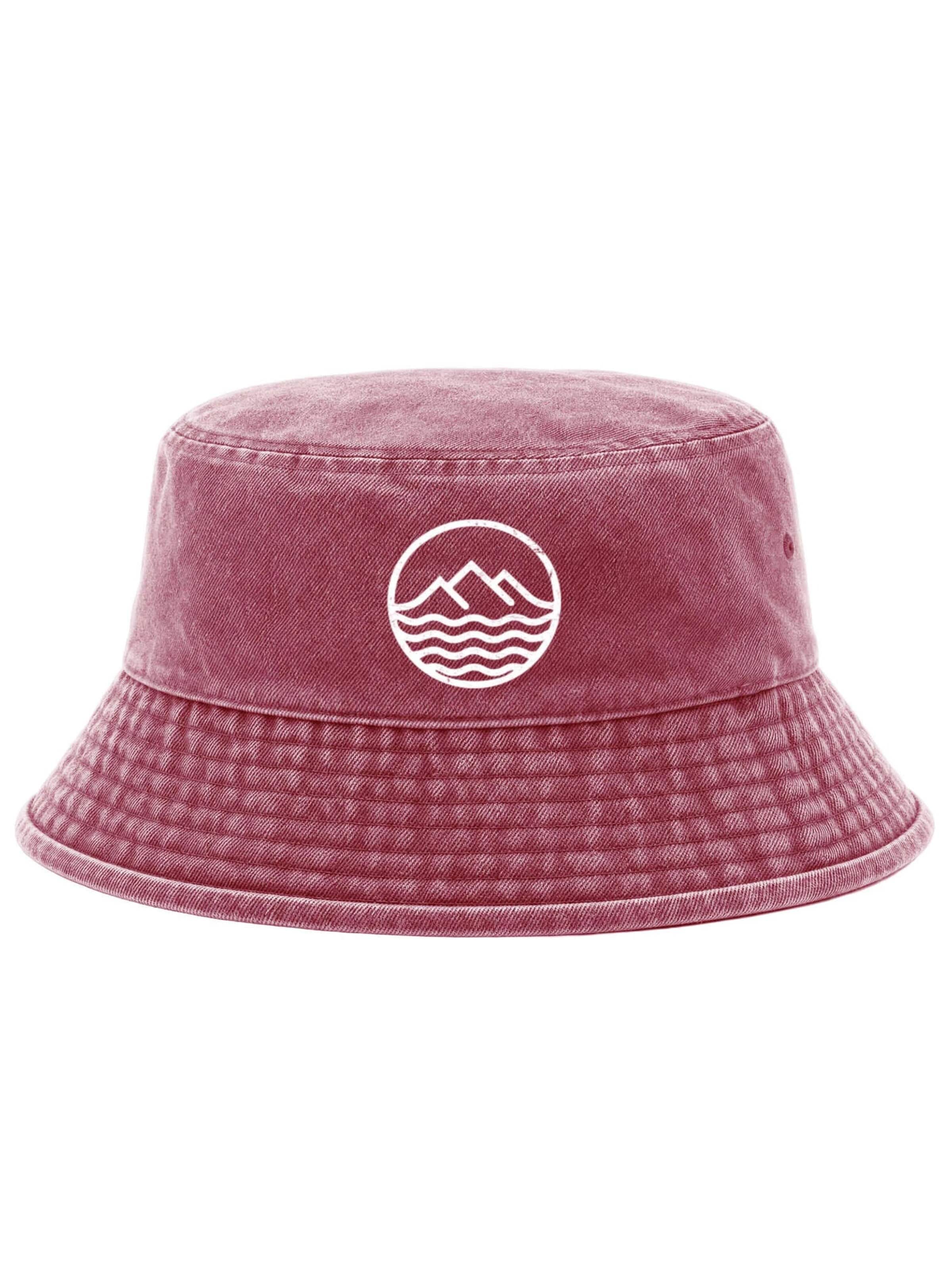 Neverless Hat 'Mountain' in Red: front