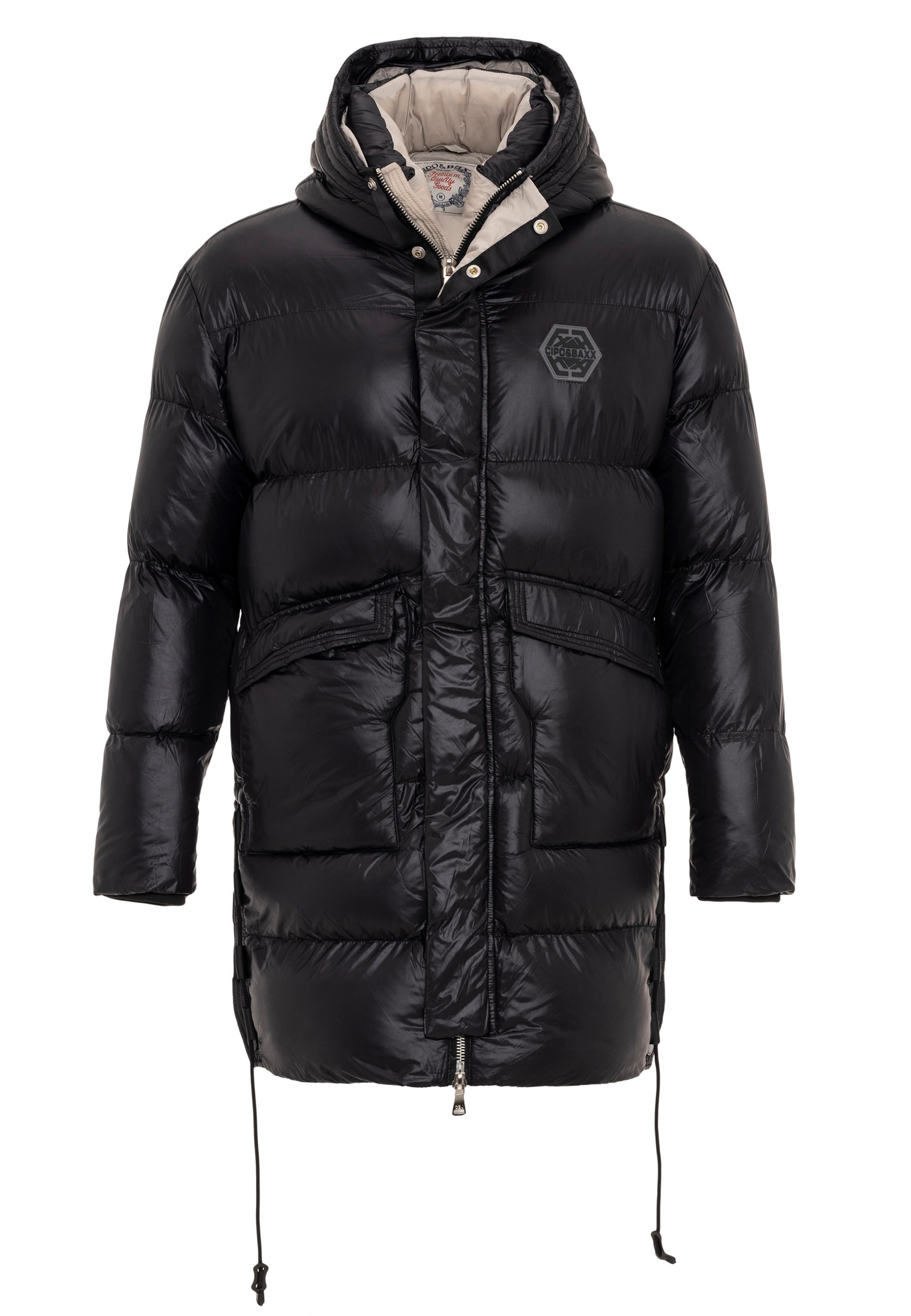 CIPO & BAXX Winter Jacket in Black: front