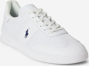 Polo Ralph Lauren Σνίκερ χαμηλό σε λευκό: μπροστά