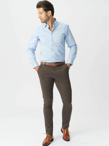 TEESHOPPEN - Regular Fit Camisa ' The Original ' em azul