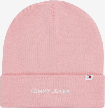 Tommy Jeans Beanie in Pink: front