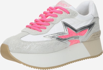 Liu Jo Platform trainers 'DREAMY 03' in Light grey / Pitaya / Silver / White, Item view