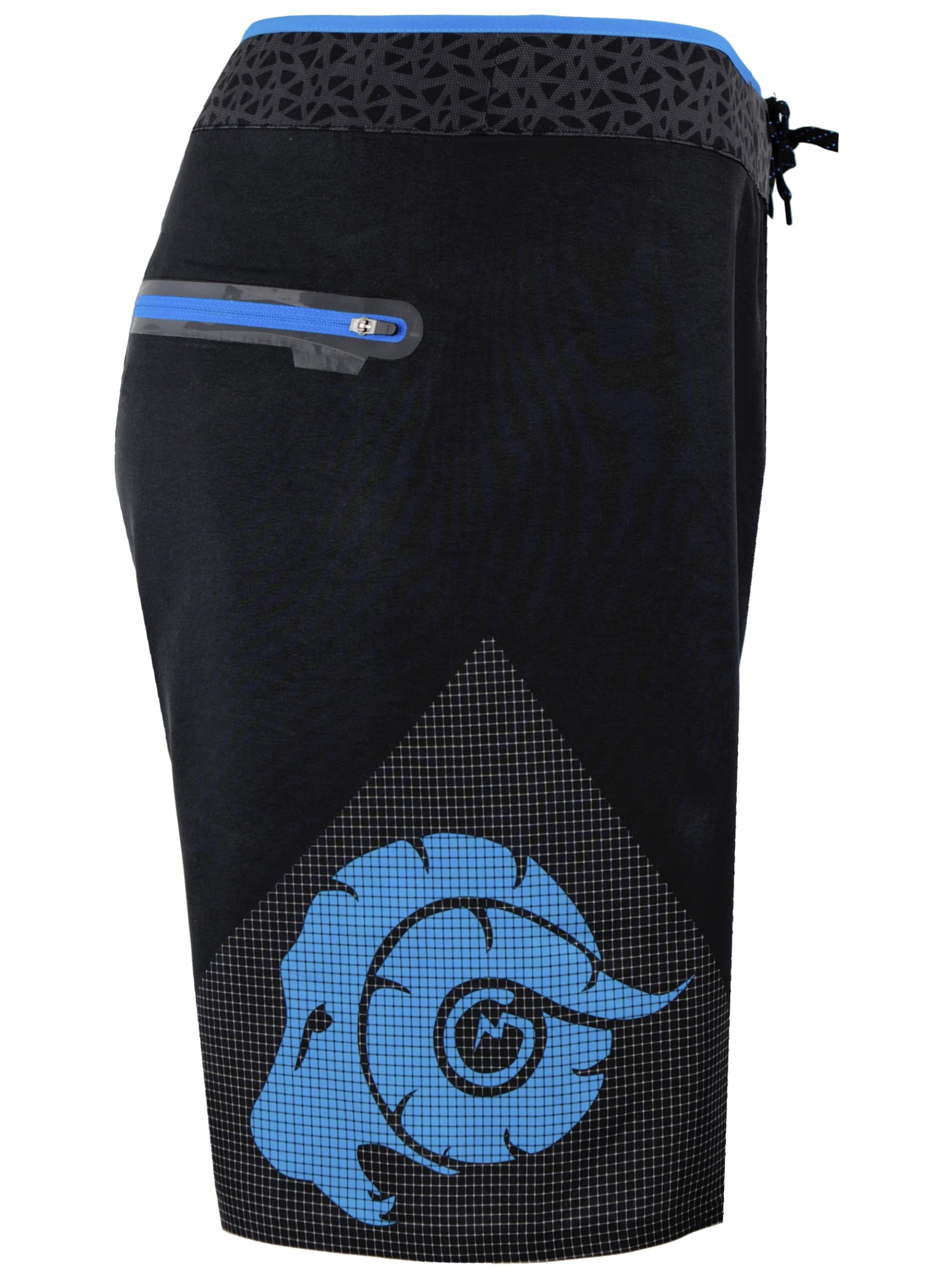 Guggen Mountain Badeshorts 'Boardshorts 1802'‌‌‌‌‌ in Blau