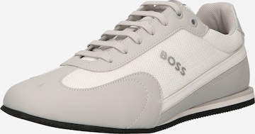 BOSS Black Platform trainers 'Rusham_Lowp_pume' in White: front