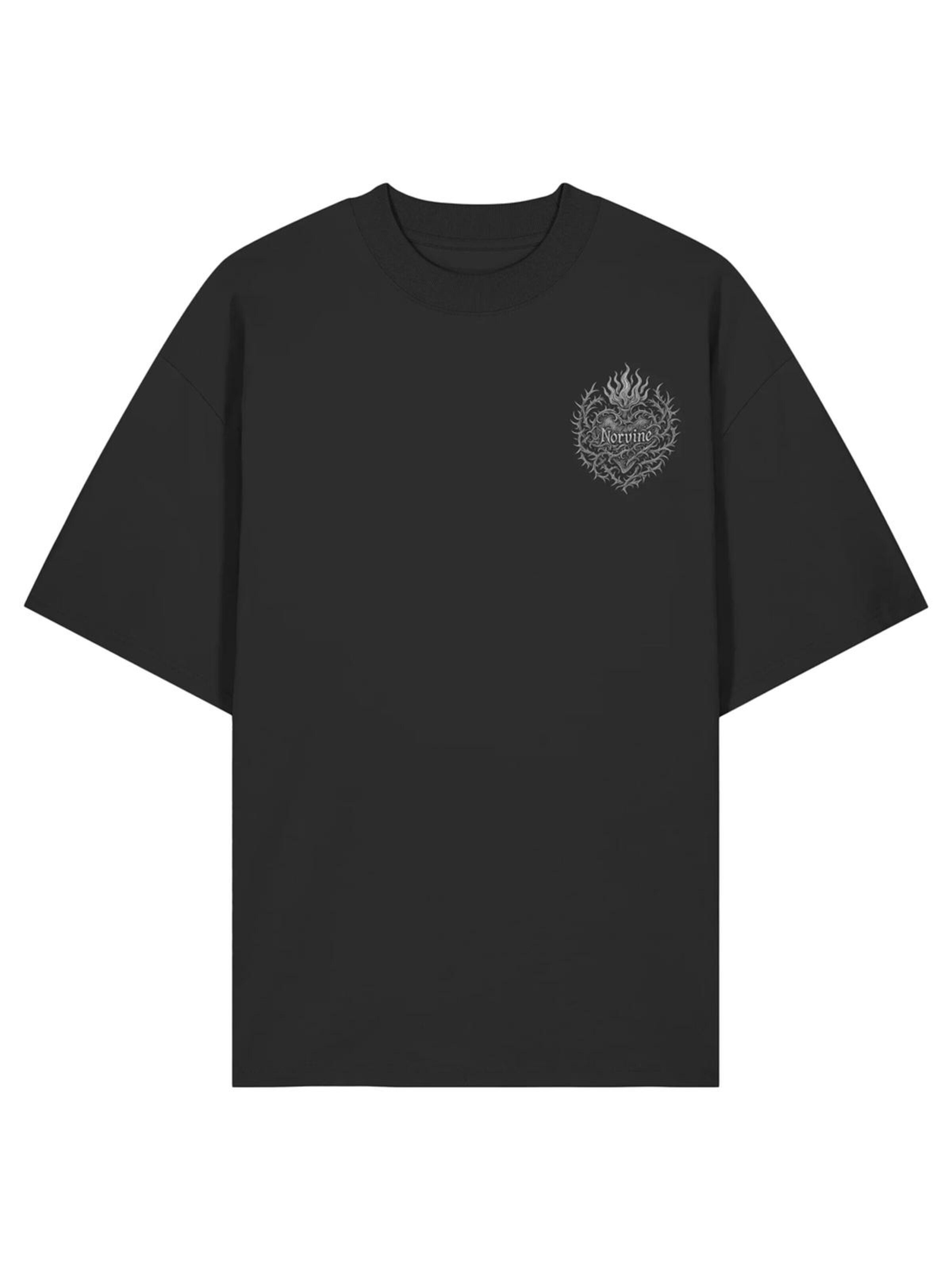 Maglietta 'Thornheart Norvine Tee' in S Norvine di colore nero, Visualizzazione prodotti
