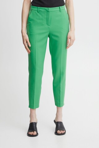 Slimfit Pantaloni chino 'Lexi' di ICHI in verde: frontale